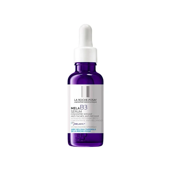 La Roche-Posay Mela B3 Serum, Mørk Pletkorrigerende Med Anti-Aging Melasyl + 10% Niacinamid, Serum til Korrektion af Misfarvninger for Solpletter, 