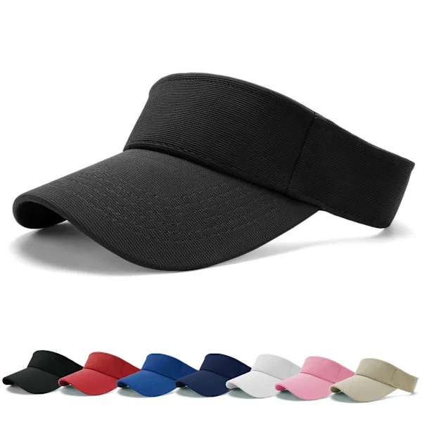 Solskyddskeps - Dam Ponytail Baseball Keps, Tvättad Utomhus Truckerkeps Enfärgad Pappa Keps, Justerbar Twill Golf Tennis Visir Hattar för Män