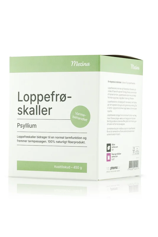 Mezina Loppefrøskaller Psyllium Pulver 450 g, Helse & Madvarer, Kosttilskud, Fordøjelse & Fibre