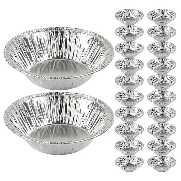 300 st Äggtarteformar i aluminiumfolie Pajformar Kakformar Bakformar för äggtarteletter Små pajformar i folie