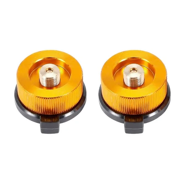 2 stk. Gassadapter Sikker Gassovn Adapter Ovnstilkobling Utendørs Camping Gassflaske Adapter for Butanbeholder