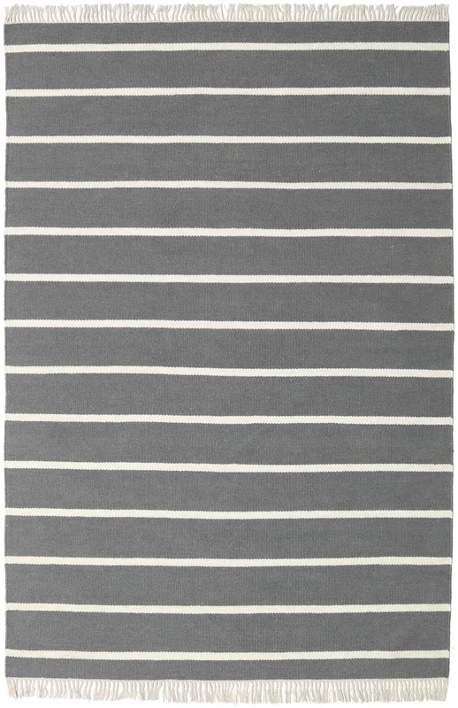 Dorri Stripe 160X230 Grey Striped Wool Rug