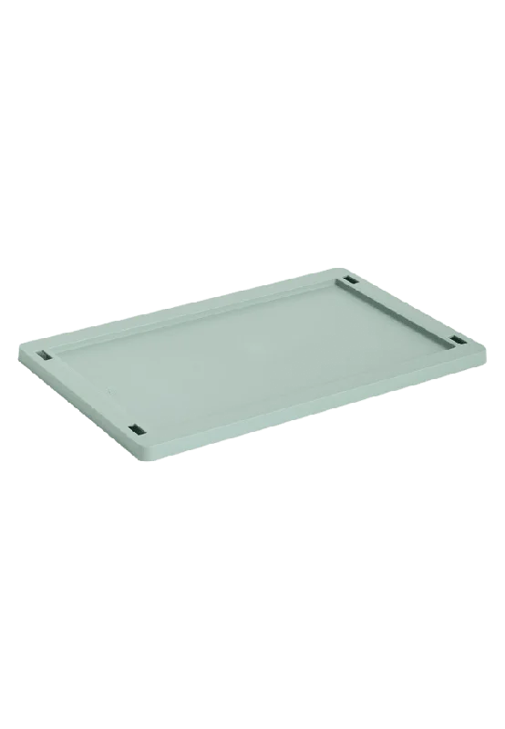 HAY Colour Crate Lid Plastic Small Sage green Förvaring Grön