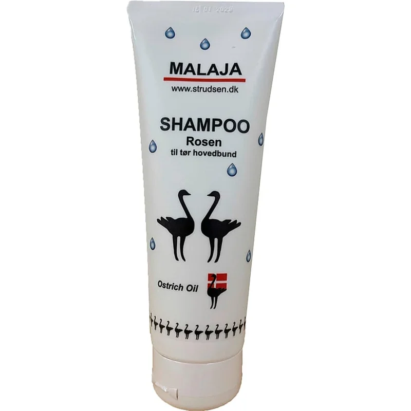 Ostrich Oil Struds shampoo rosen tørt hår 220 ml, Hår, Shampoo, Hårshampoo