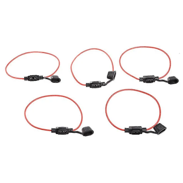 5 stk. Inline Mini Bladsikringsholder Stænktæt Til 12v 30a Sikringer Bil Cykel