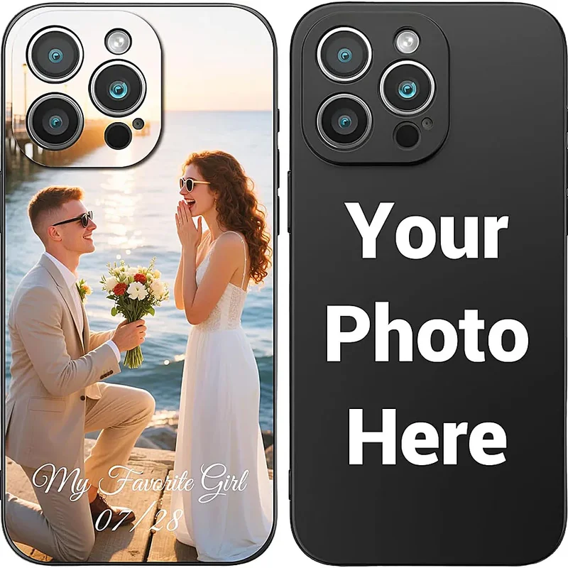 AliExpress - Benutzerdefinierte matte Hülle für iPhone 17 16 15 14 13 12 11 Pro Max Mini SE XS XR 7 8 Plus DIY personalisierte Foto Bild Soft Cover 