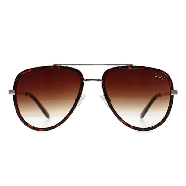 Quay Aurinkolasit All in Mini TORT Tortoise Gold Brown Gradient