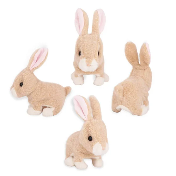 Smart Electronic Interactive Jumping Rabbit Pet Soft Plush Animal Robot Kids Baby Toys Walk Jump & Wiggle Ears Nose