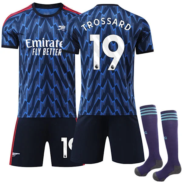 【YD】25-26 Arsenal bortedrakt med sokker for barn og voksne 19#TROSSARD