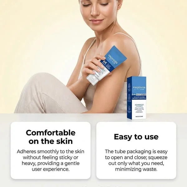 【YD】Folliculitis Creme: Effektiv mod Folliculitis i hovedbund, ansigt og krop 100g, Lindring & Kløe Rødme & Irritation