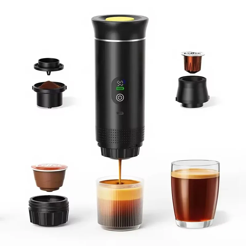 AliExpress - Mi Tragbare Espresso-Kaffeemaschine mit Digitalanzeige 3-in-1 Kapsel-Kaffeemaschine für Auto & Zuhause Camping-Kaffeemaschine