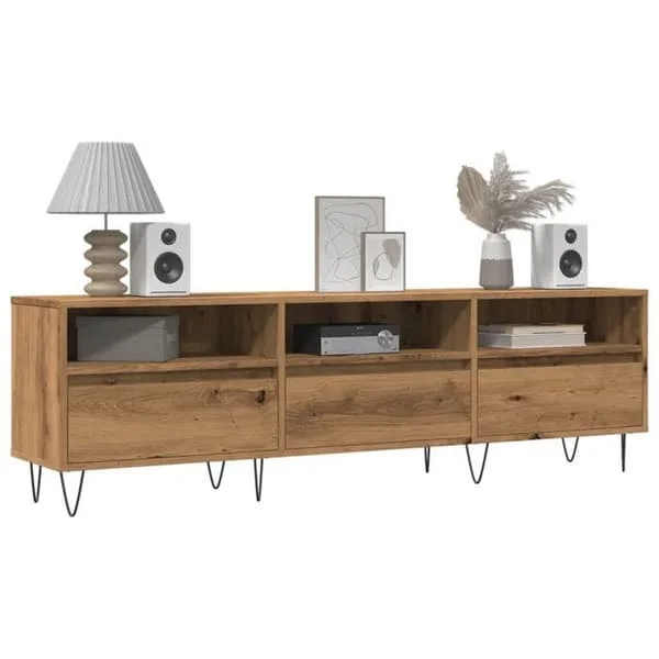 vidaXL TV-möbel gammalt trä 150x30x44,5 cm ingenjörsträ, TV-bänk, TV-möbel, multimedia-möbel, TV-buffé, möbel 857187
