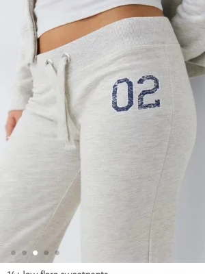 Gina tricot 14+ low flare sweatpants grey