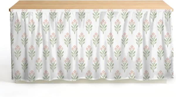 Simple Floral Wardrobe Curtains, 140 cm Long, for Kitchen, Abstract Art, Wardrobe Curtains, Curtains