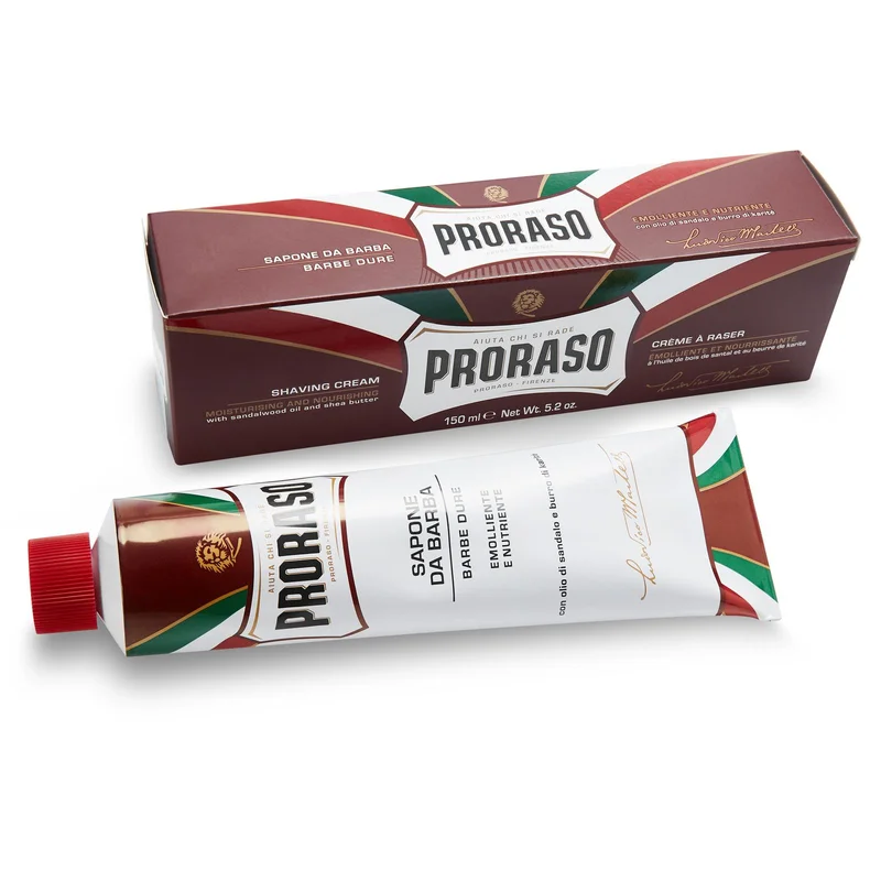 150ml Sandeltræ & Sheasmør Barbercreme til mænd - Barbercreme & -sæber | Proraso
