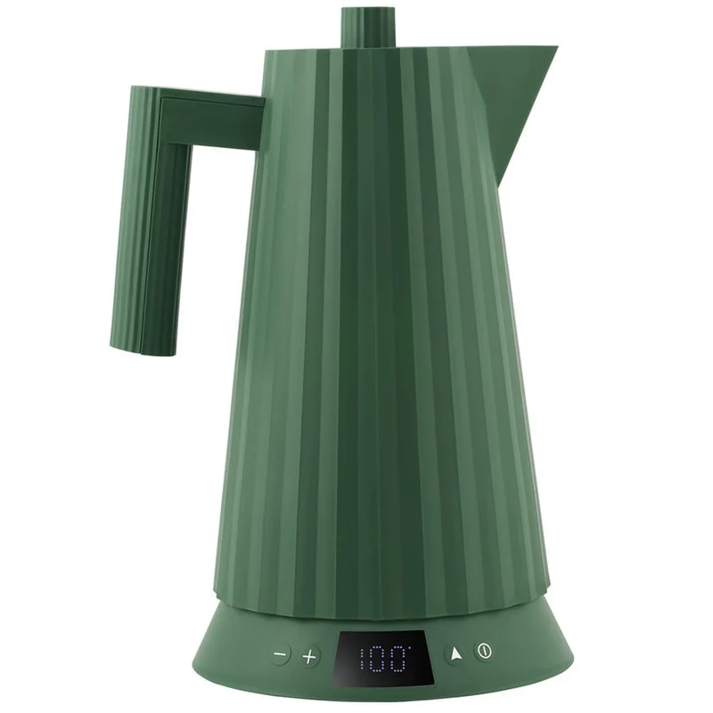 Alessi Plissé Vattenkokare med temperaturkontroll 1,7 liter, grön | Köksmaskiner > Vattenkokare | Bagaren och Kocken
