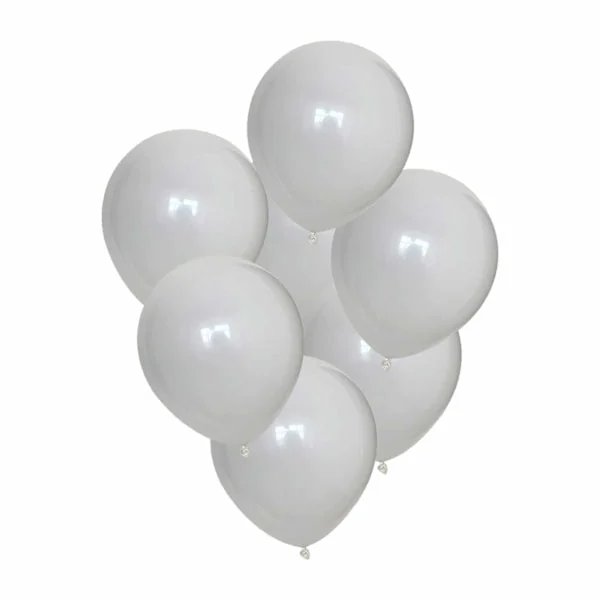 100-pack White Balloons 26cm Latex Party Fødselsdag