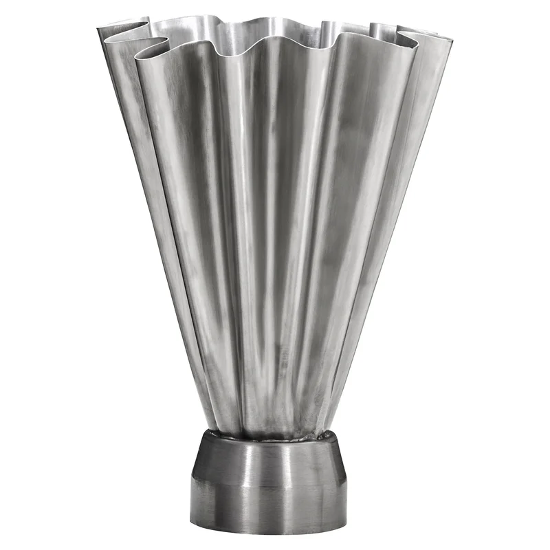 House Doctor Flood Vase høy, børstet sølv