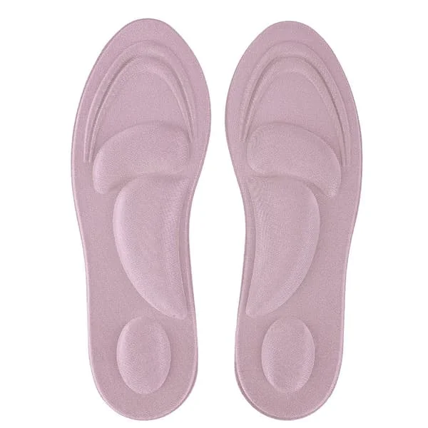 Ortopediska inlägg Plattfot Stöd för fotvalv Memory Foam Skoinlägg Komfort Rosa Dam