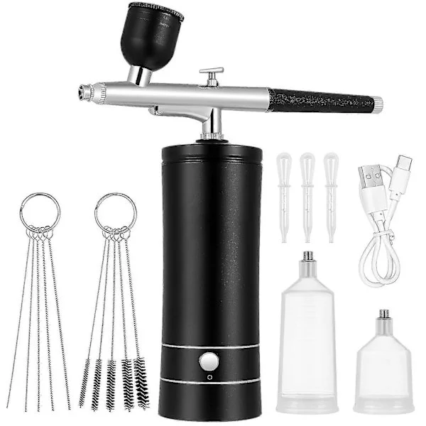 1 Sett Airbrush Trådløst Airbrush-sett Airbrush Kompressor Negl Airbrush Maskin Airbrush Malingssett