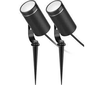 Deltaco Smart garden lights - 2-pack smarta lampor med RGB-färger för din trädgård
