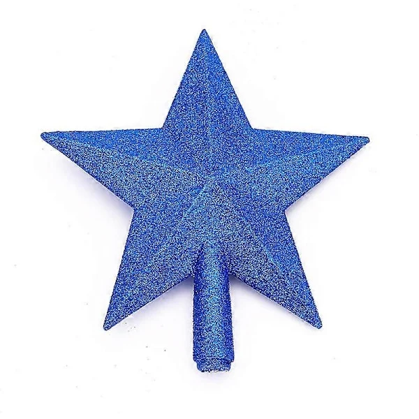 Julgransdekoration Hänge Julgransstjärna Julgransdekoration Guldglitter Femuddig Stjärna Juldekorationer