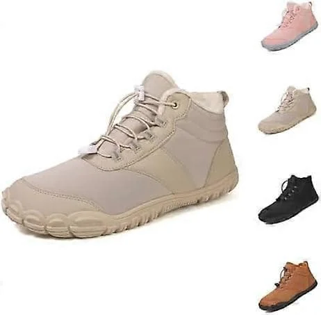 Winter Barefoot Hiking Boots for Women - Non-slip Comfortable Sneakers Thickened Warm Shoes for Hiking and Walking