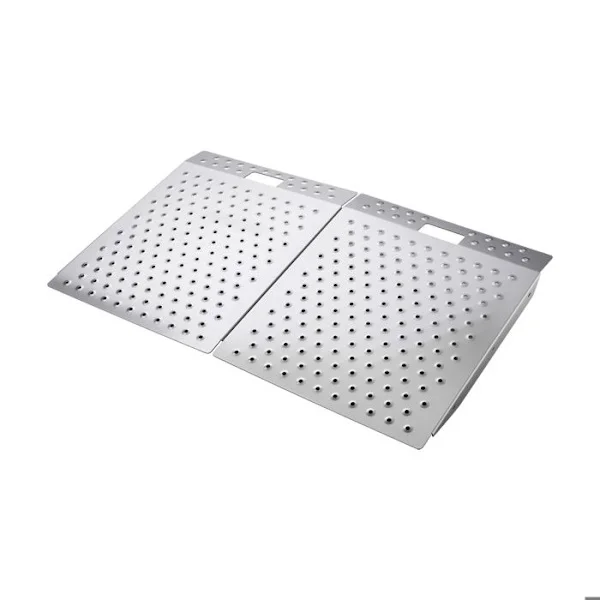 Rampe de Seuil 750x617 mm-Duoku-Aluminium Antislip Ramp för Rullstol-Maximal Belastning 340,2 kg
