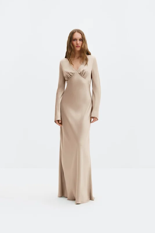 Malina - Carolina maxi dress - 34 - Champagne