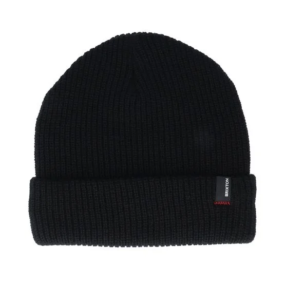 Brixton - Schwarz cuff Mütze - Heist Black Cuff @ Hatstore