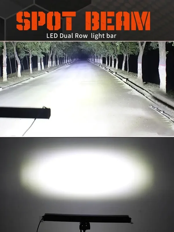 AliExpress - Co Licht 8 "-52" Dubbele Rij Led Licht Bar Spot Led Werk Licht 6d Led Bar 4X4 Truck Atv Auto Dak Offroad Rijlicht 12V 24V