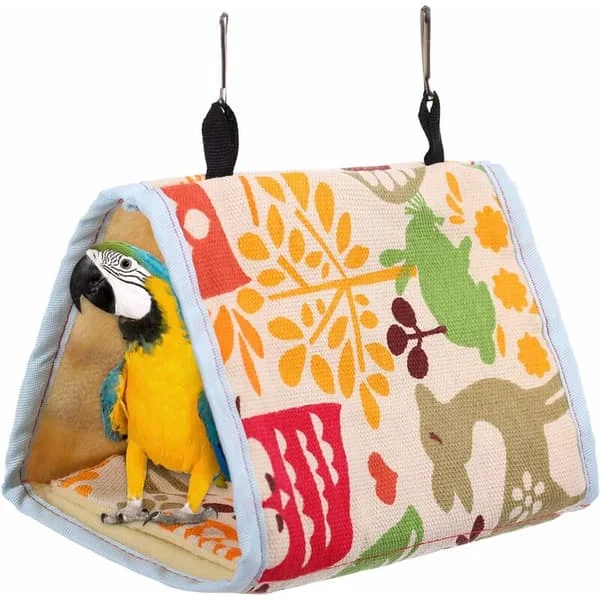 Fågelbo Snuggle Hut, Hängande papegoja hängmatta bur tält, Fågel gömställe Habitat hus för små medelstora parakiter