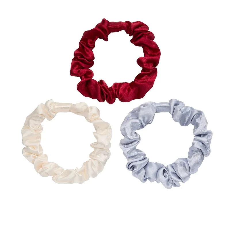 Spar 25% • Køb 2, KICKS Beauty Slim Scrunchies Red 3-pak, Hår, Hårpynt, Scrunchies