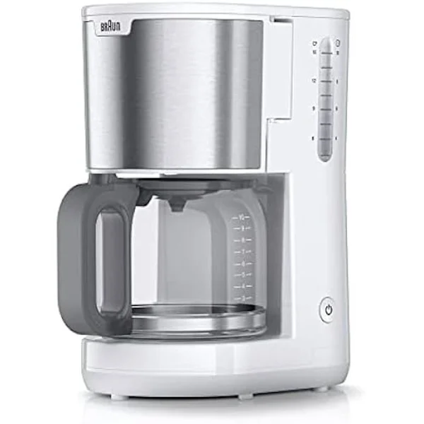 Filter Coffee Machine - Braun - KF 1500 WH - 10 cups - Dishwasher safe - White