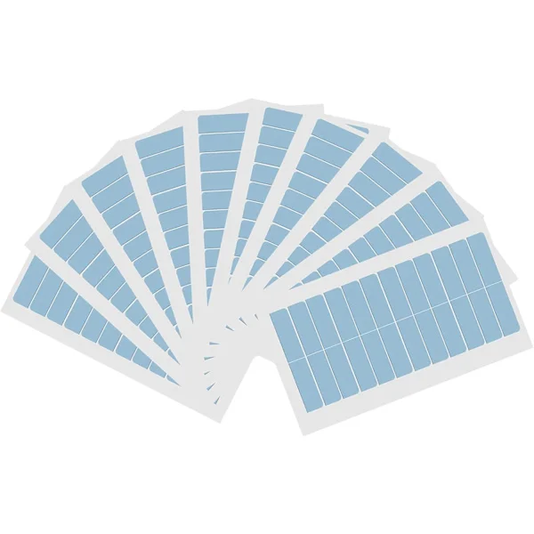 10 ark Hår Extensions Tape, Dobbeltsidet Extensions Tape til Hår Extensions (Blå)