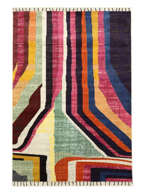 Geometric Small Markiz Rug - Multicolor/Pink 140X200 Modern Style