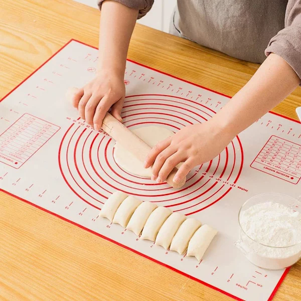 Stor Bakmatta i Silikon Extra Tjock Non-Stick Bakmatta med
