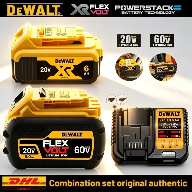 AliExpress - Batterie Dewalt originale 60V/20V, 5AH 6AH 9AH, batterie Dewalt, batterie pour outils électriques DeWalt série DCF DCD DCG DCS DWE
