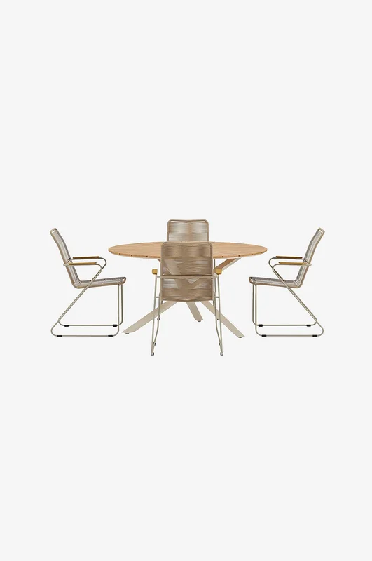 Venture Home - Mexico Spisebord med Bois-stole - Beige - Spisegrupper - Fra Homeroom