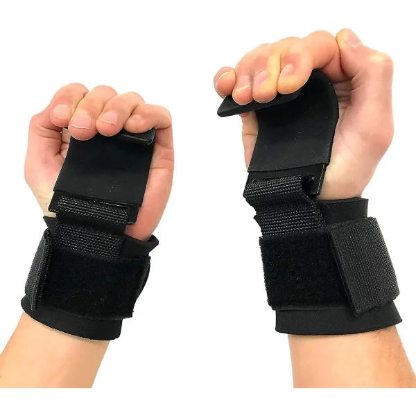 1st Wrist Lifting Hook - Steel Wrist Lifting Hook with Non-Slip Grip - Lifting Straps, Strength Training, Fitness, Crossfit, Weightlifting - One