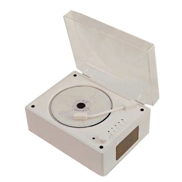 Retro CD-soitin Ladattava Tuki CD BT USB 3.5mm AUX Kannettava CD-soitin Bluetooth Yhteensopiva 5.0 Pähkinä Col_yux