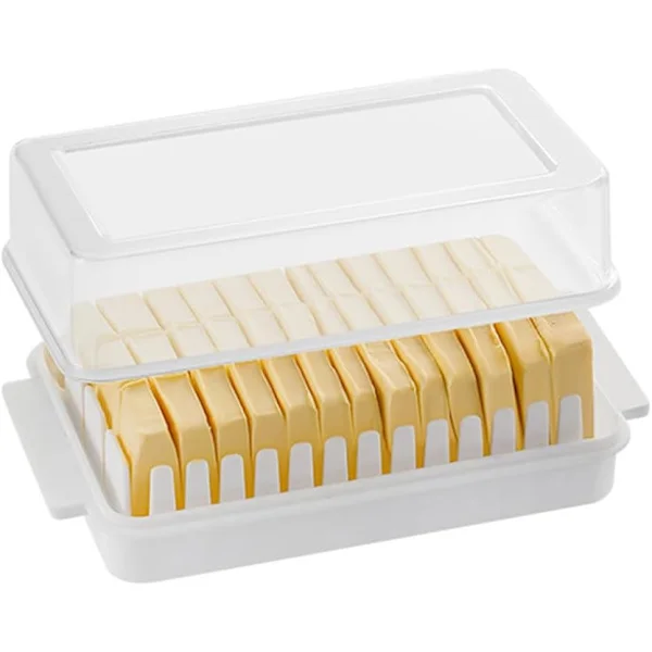 Butter Dish with Lid, Butter Container and Storage Box for Countertop (Small Size)