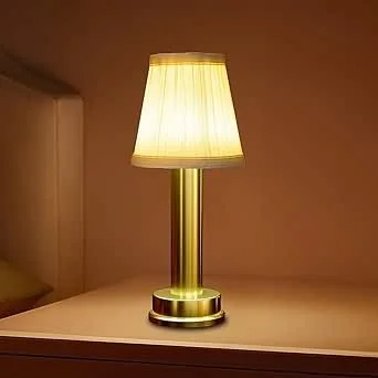 Led bordlampe uden ledning med batteri, genopladelig skrivebordslampe udendørs batteridrevet