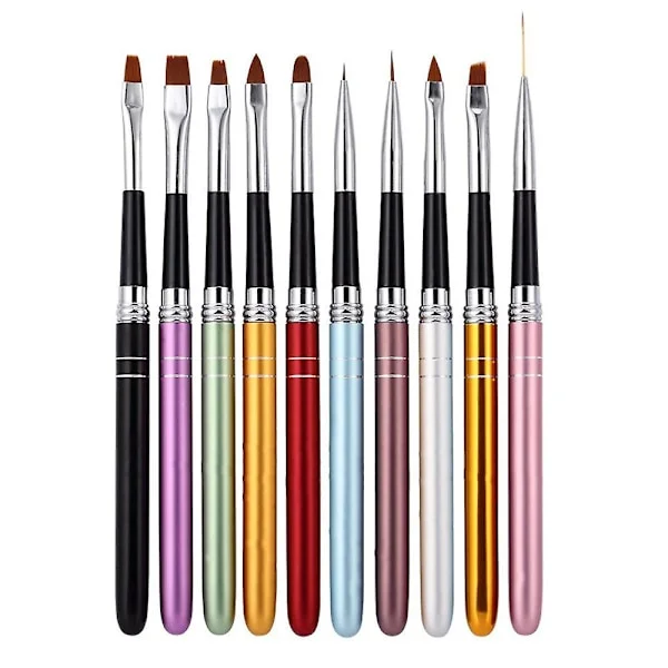 Kynsien koristelun siveltimet Akryylikynsien siveltimet Uv-geelimaalaussivellin Liner-siveltimet