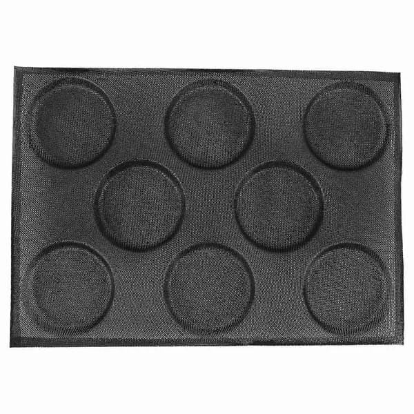 Silicone Hamburger Bun Molds, Perforated Molds, Non-Stick Baking Sheets that Fit Half Sheet Size