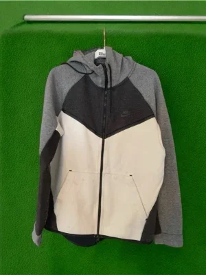 Nike Tech Fleece hoodie grå/vit
