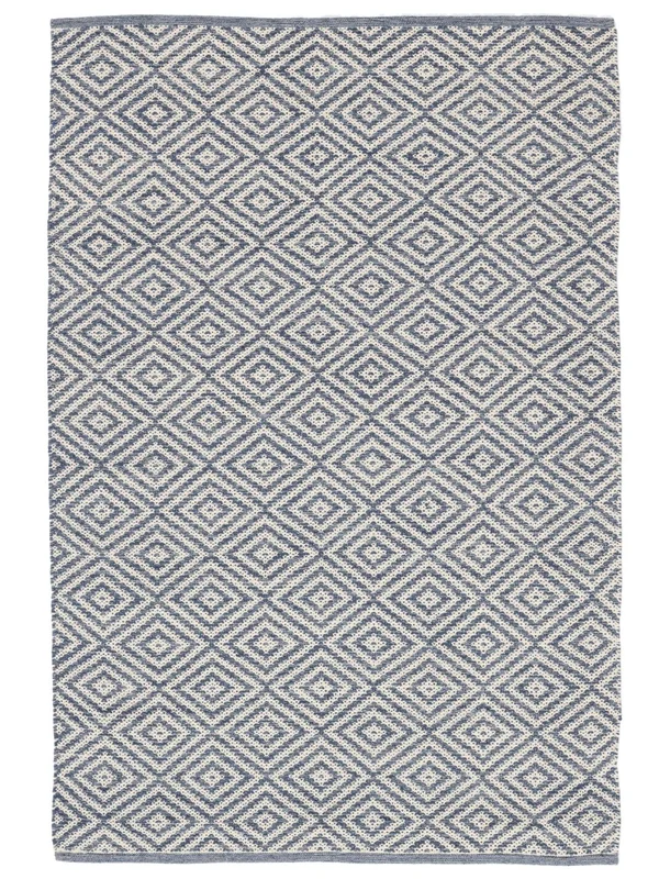 Keittiön Matto Solveig 140X200 Puuvilla Sininen/Valkoinen