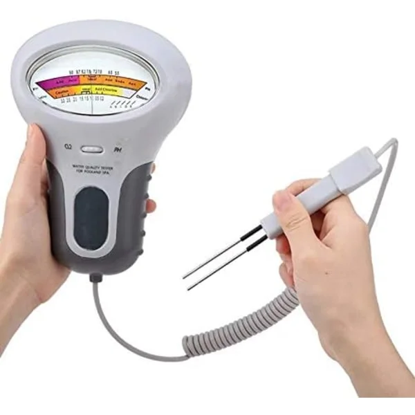 Klor Ph Måler Pool Tester, Ph/Cl2 Klor Tester Cl2 Nivåmåler Test Spa Vannkvalitetsanalyse Overvåkning Monitor Analysator-XF21-