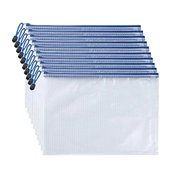Zippåsar för A4 dokument 12-pack White