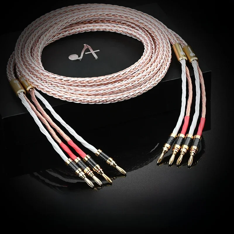 AliExpress - Hifi Lautsprecher Kabel Hallo-end Occ Lautsprecher Draht Mit Banana und Y stecker für Verstärker und Lautsprecher